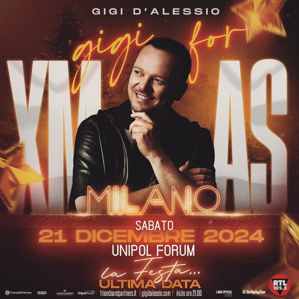 Locandina del "Gigi for XMAS", Gigi D'Alessio
