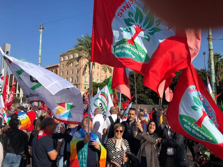 Manifestazione contro la guerra a Cagliari