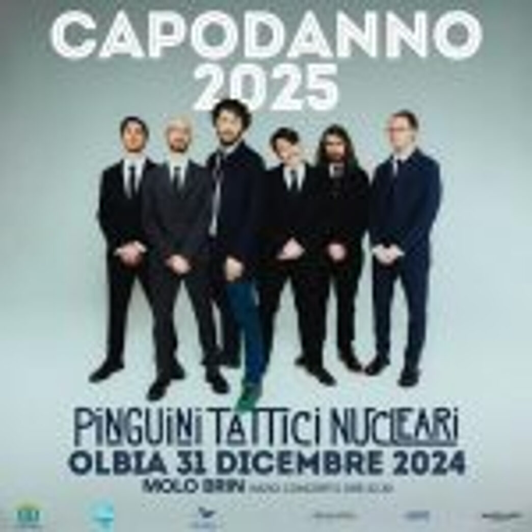 Pinguini Tattici Nucleari, locandina concerto di Olbia.