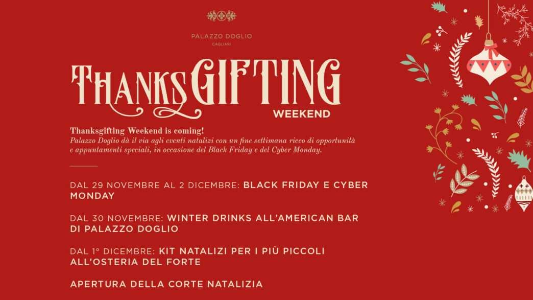 ThanksGifting Weekend. L’inizio del Natale a Palazzo Doglio