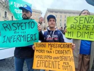 Protesta degli infermieri
