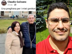 Claudio Gulisano e il post su Facebook che invitava alla preghiera per i genitori