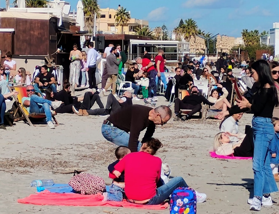 Poetto a gennaio