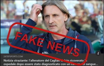 Davide Nicola allenatore Cagliari Calcio Fake News