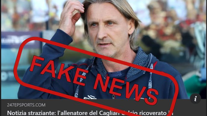 Davide Nicola allenatore Cagliari Calcio Fake News