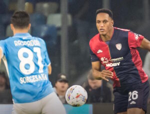 Mina e Raspadori - Napoli - Cagliari - Foto Cagliari Calcio