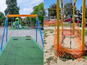 Area giochi del parco Giovanni Paolo II