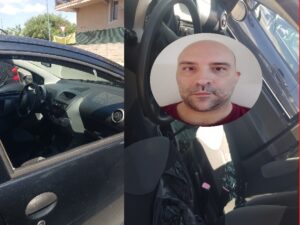 Auto spaccate nel cagliaritano. Nella foto Andrea Comello