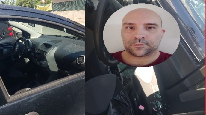 Auto spaccate nel cagliaritano. Nella foto Andrea Comello