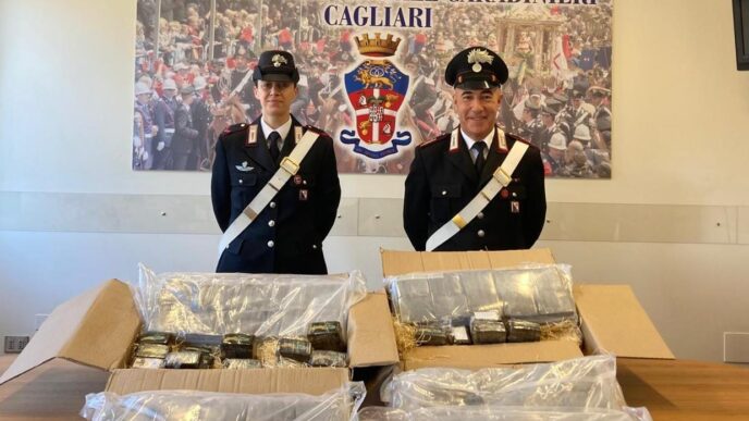Droga del corriere a Cagliari