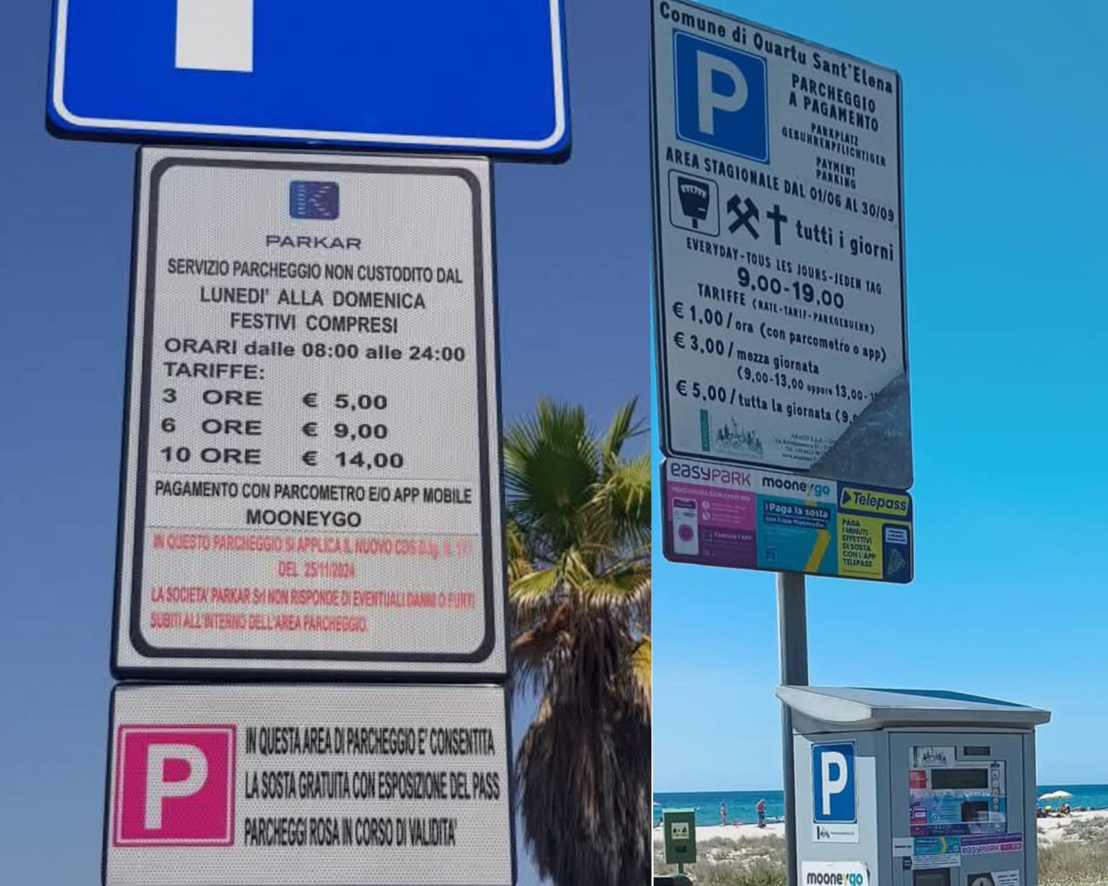Parcheggi al Poetto