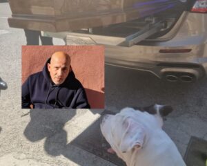 Salvatore Soddu e il cane Otis