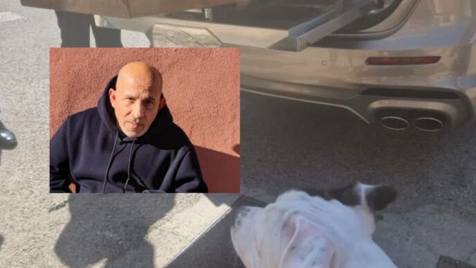 Salvatore Soddu e il cane Otis