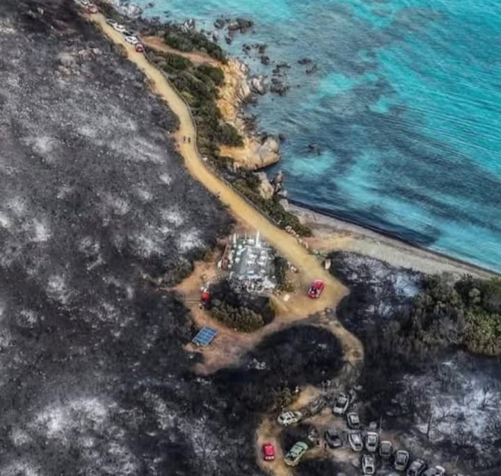 Punta Molentis dopo il roto