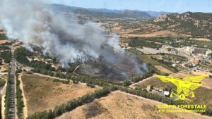 Incendio a Carbonia