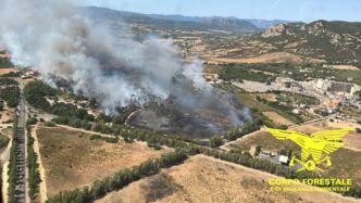 Incendio a Carbonia