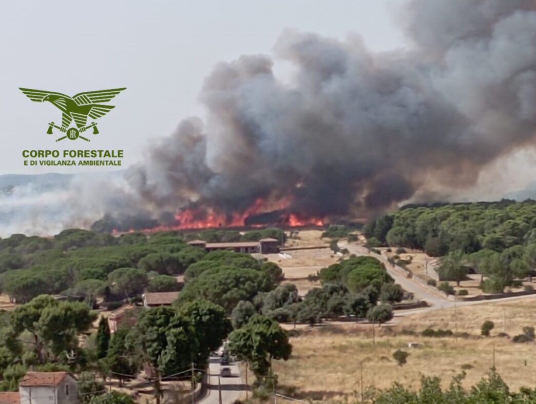 Incendio a Nurri
