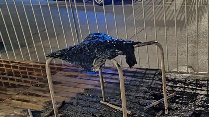 Bar incendiato a Uta
