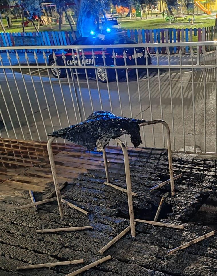 Bar incendiato a Uta