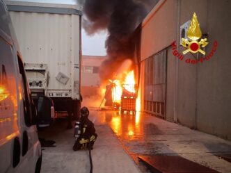Incendio in via Nervi
