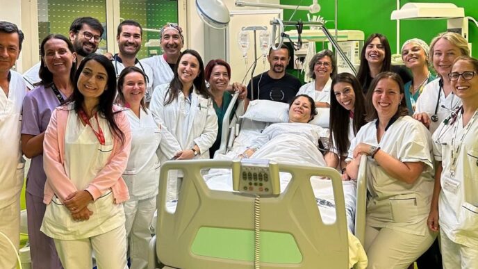 Mamma Alessia al Policlinico