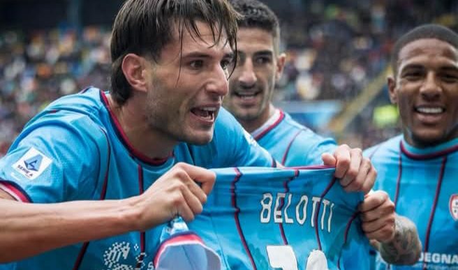 Borrelli dedica il gol a Belotti - Foto Cagliari Calcio