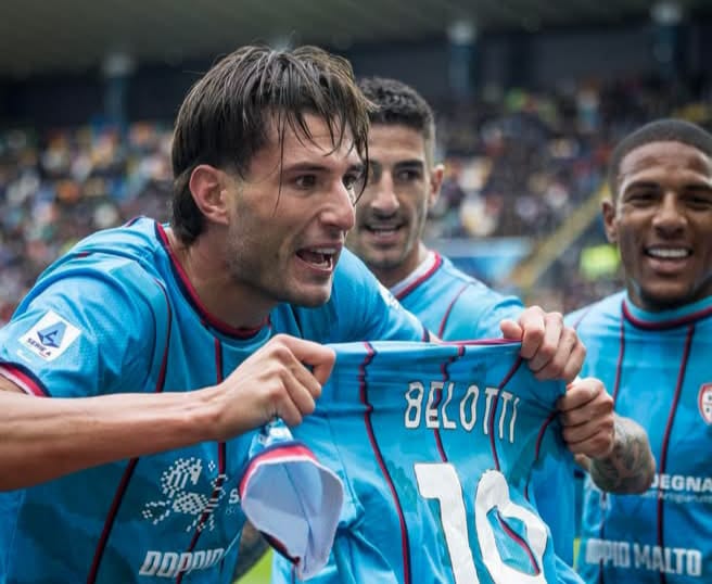 Borrelli dedica il gol a Belotti - Foto Cagliari Calcio