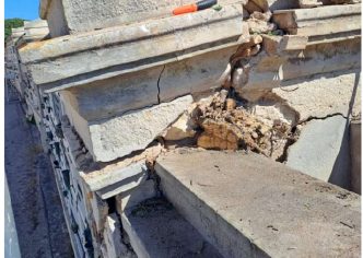 Crolla cimitero di Bonaria
